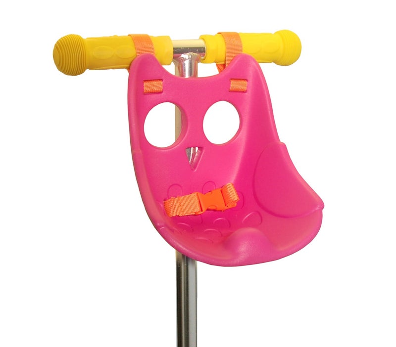 Scootaheadz Owl Scooter Seat â€“ Fun Baby Doll Accessories - Adorable Kids Micro Scooter Accessories - Teddy Carrier for Toddlers - Also Fits Bikes and Trikes - Bike Doll Seat Pink - Image 1